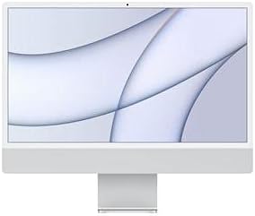 Apple 2021 iMac with Apple M1 Chip with 8‐core CPU, 24-inch, 16GB RAM, 256GB SSD Storage - Silver (Renewed)