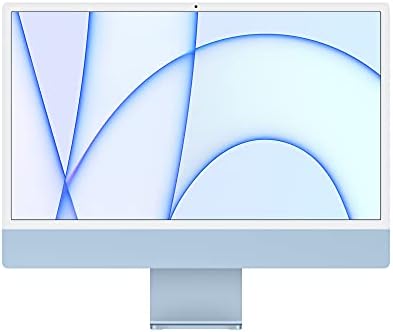 Apple 2021 iMac (24-inch, M1 chip with 8‑core CPU and 8‑core GPU, 8GB RAM, 1TB) - Blue