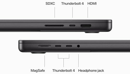 2023 Apple MacBook Pro with Apple M3 Pro Chip (16.2-inch, 18GB RAM, 2TB SSD Storage) (QWERTY English) Space Black (Renewed Premium)