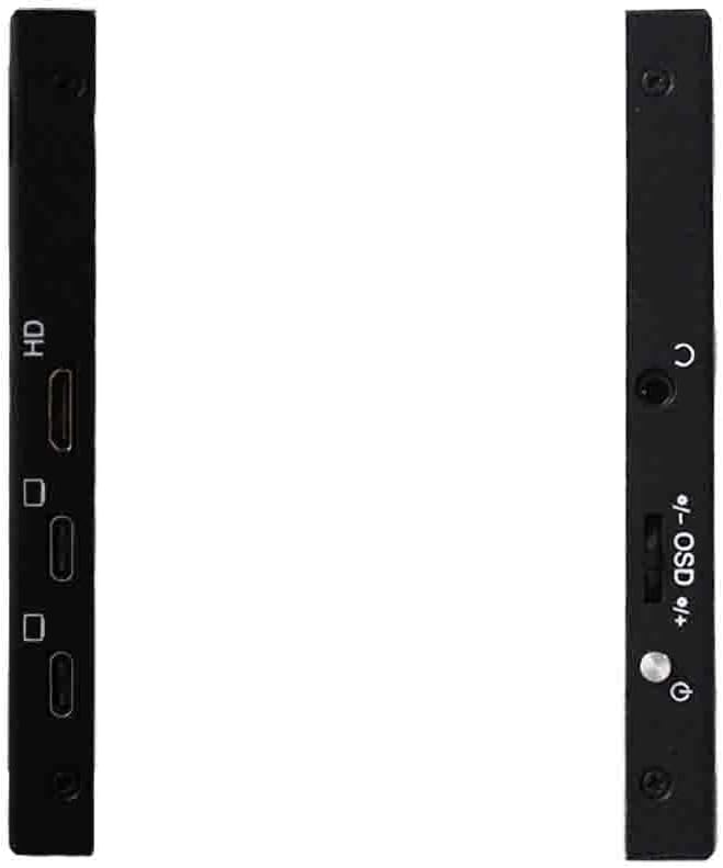 Portable Wide Bar Touch Monitor,14.5 inch 2560x720 2K 350nit IPS LCD Monitor,Type USB C Video Input,Metal Shell, Built in Dual Speakers