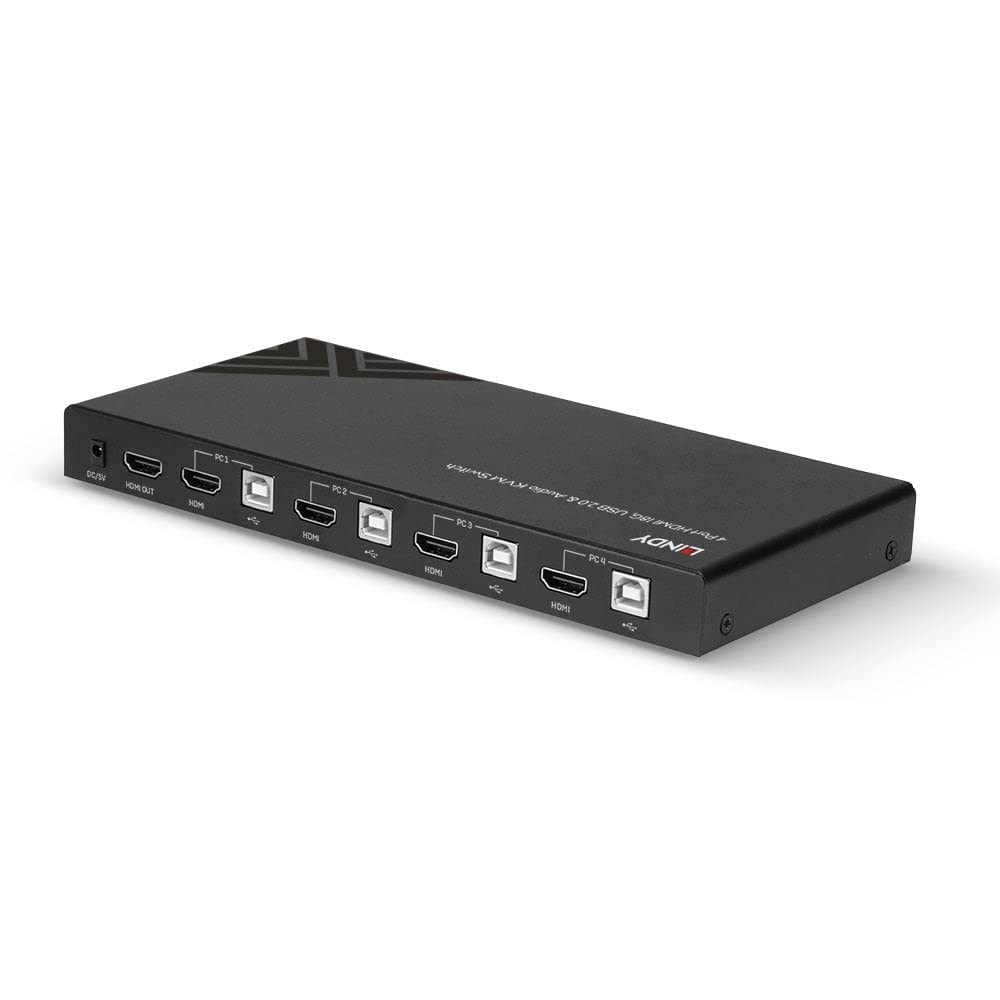 4 Port HDMI 18G, USB 2.0 & Audio KVM Switch