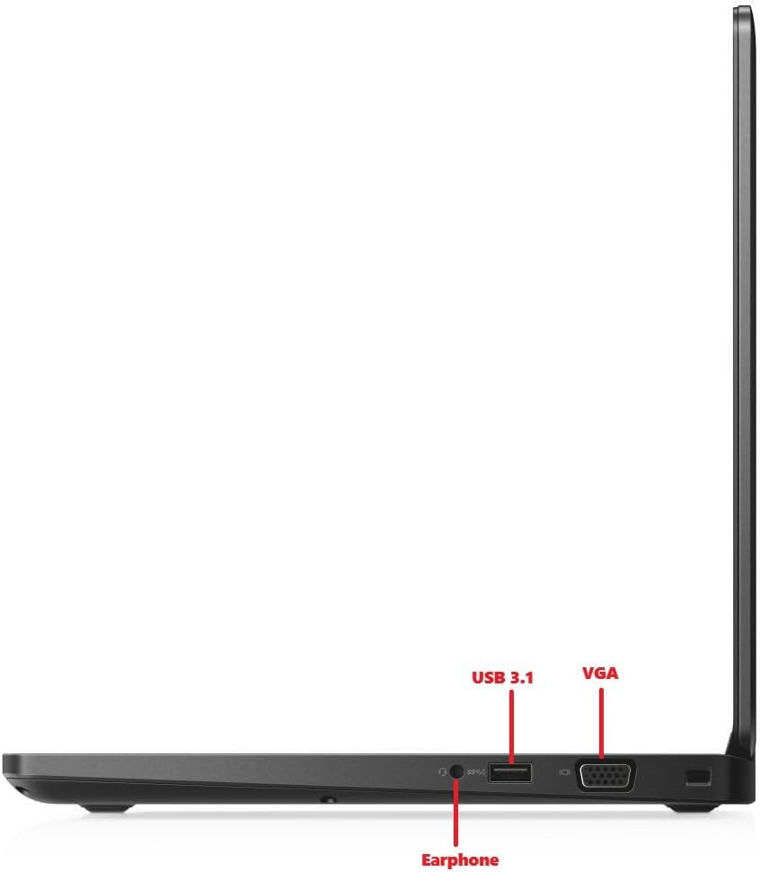 Dell Latitude 5491 Laptop 14 Intel Core i7 8th Gen i7-8850H Six Core 512GB SSD 16GB 1920x1080 FHD Windows 10 Pro (Renewed)