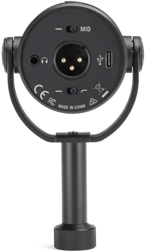 Samson Q9U XLR/USB Broadcast Dynamic Microphone Bundle w/Samson SR350 Over-Ear Stereo Headphones, Pop Filter Polishing Cloth