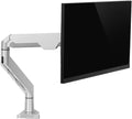 10'-32' Silver Monitor Stand Height-adjustable Single Monitor Desk Mount Full Motion Tilt Rotation Monitor Arm with Clamp and Grommet Base Monitor Arms Stand (Style : A) (A A)