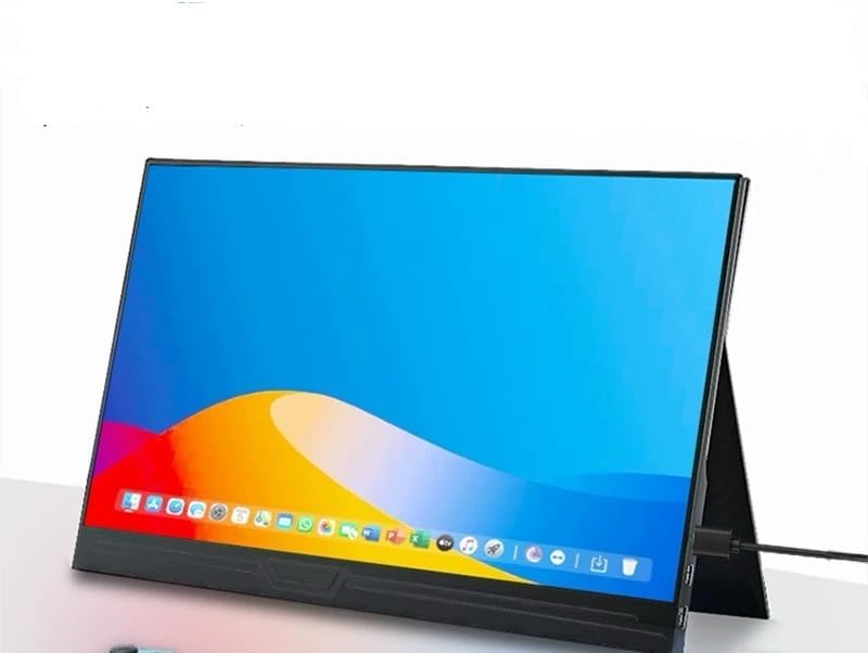 15.3' Laptop Triple Screen Extender, Portable Dual Monitor for 10-17' Laptops, FHD 1080P IPS,Plug & Play, Compatible with Win/Mac/Chrome/Android/Switch (Single Table Placed, 14.1 inch)