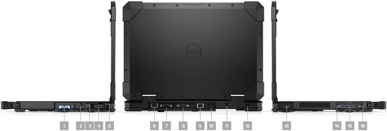 Dell Latitude Rugged 5420 Laptop Touch | 14' 1920x1080 FHD | Core i7-8650U - 1TB SSD Hard Drive - 32GB RAM - AMD Radeon RX 540 | 4 cores @ 4.2 GHz - 4GB GDDR5 Win 11 Pro Black (Renewed)
