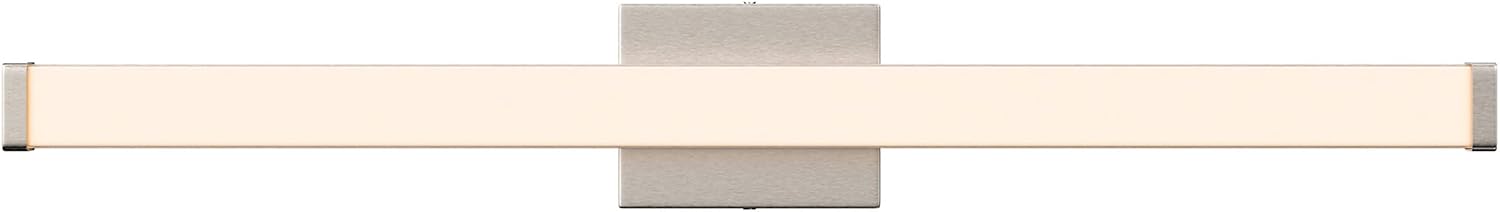 LEDMyplace 36-inch LED Modern Bathroom Vanity Light Fixtures Over Mirror, 30W Dimmable Indoor Lighting, 3000K/4000K/5000K CCT Changeable, 2100 Lumens, Brushed Nickel Wall Mounted Bath Light Bar
