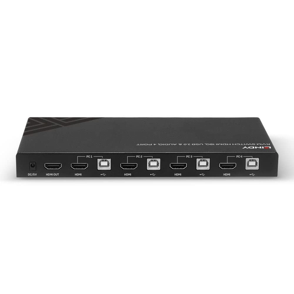 4 Port HDMI 18G, USB 2.0 & Audio KVM Switch