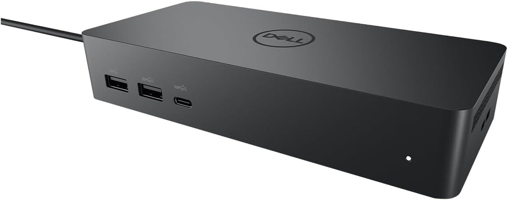 Dell UD22 Universal Dock 96W Quad 4K Support, HDMI, USB-C, DisplayPort and USB Hub Bundled with Desk Mount Dual Monitor Stand, MK650 Wireless Keyboard & Mouse, Gel Mouse & Wrist Pad