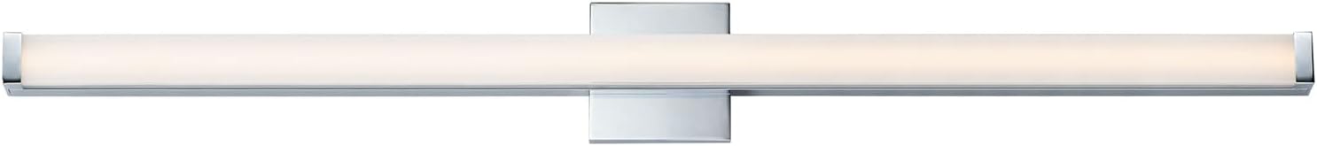 Maxim Lighting Spec Vanity 48' 1-Light Bath Vanity Light | Polished Chrome Aluminum Finish | Pmma Acrylic Shade | Contemporary Indoor Light Fixture | Ideal for Bathrooms & Powder Rooms | 52008PC
