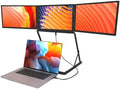 15.6in FHD 1080P Triple Lightweight Monitor,for 13.6' - 17.3' Laptops,Type-C/HDMI/USB-C Plug-Play,for Office