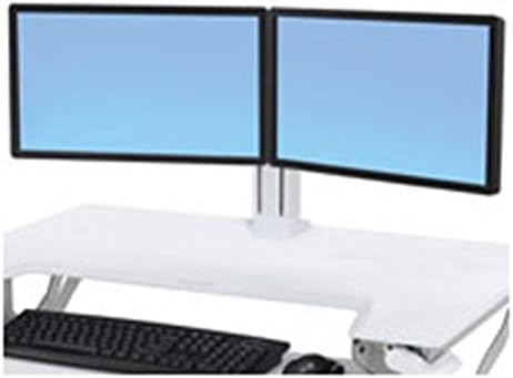Ergotron 97-934-062 WorkFit Dual Monitor Kit Cart Upgrade Kit,White