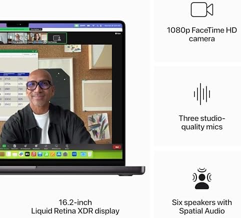 2023 Apple MacBook Pro with Apple M3 Pro Chip (16.2-inch, 18GB RAM, 2TB SSD Storage) (QWERTY English) Space Black (Renewed Premium)