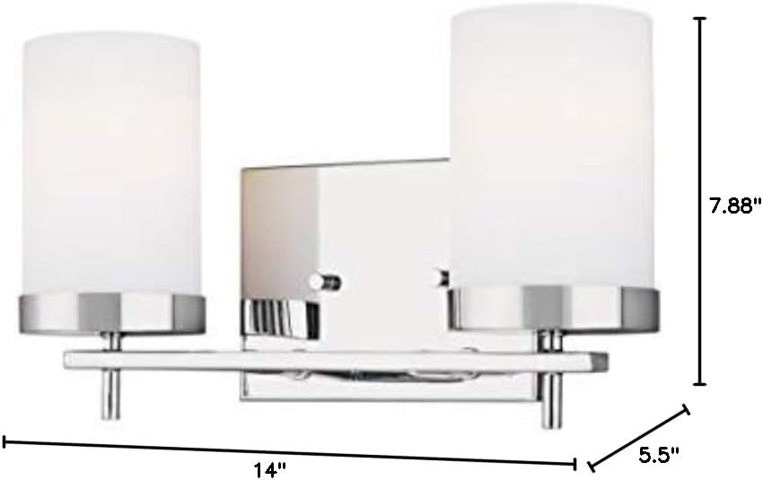 Generation Lighting 4490302-05 Zire Two Light Bath, Chrome