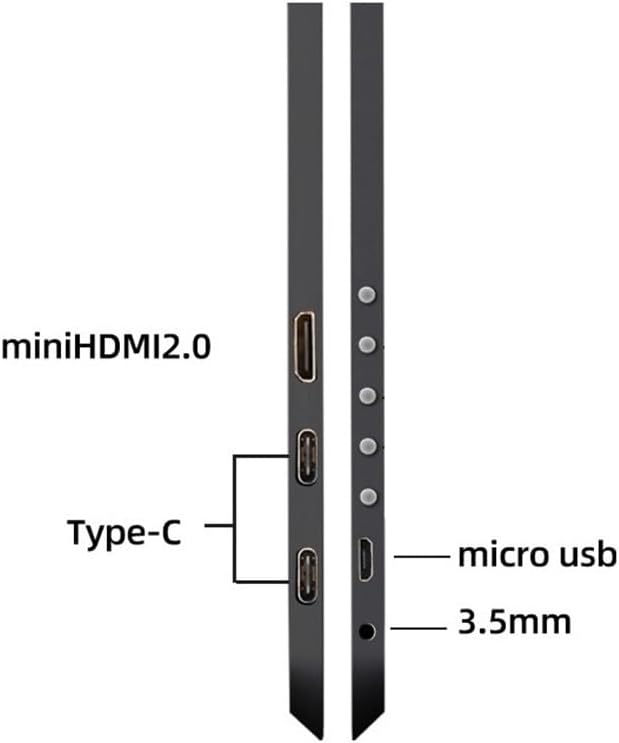 Portable Monitor for Laptop 14-inch HD1080P Portable Monitor Suitable for Laptops Game Consoles External Screen, 60Hz Portable Gaming Monitor