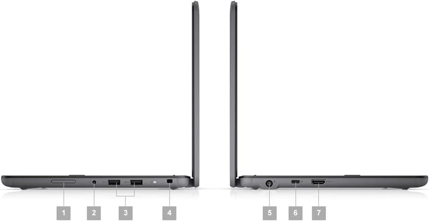Dell Latitude 3120 2-in-1 Laptop Touch | 11.6' 1366x768 HD | Celeron - N5100-128GB SSD Hard Drive - 4GB RAM | 4 cores @ 2.8 GHz Win 11 Pro Black (Renewed)
