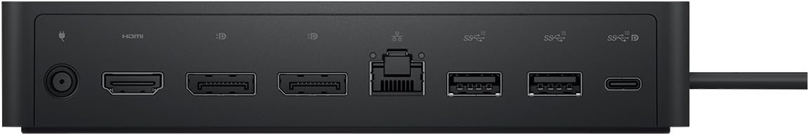 Dell UD22 Universal Dock 96W Quad 4K Support, HDMI, USB-C, DisplayPort and USB Hub Bundled with Desk Mount Dual Monitor Stand, MK650 Wireless Keyboard & Mouse, Gel Mouse & Wrist Pad