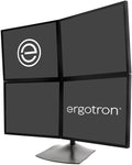 Ergotron – DS100 Quad Monitor Stand for Desk, Four Monitor VESA Mount – for 4 Monitors Up to 24 Inches, 0 to 31 lbs Each