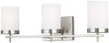 Generation Lighting 4490303-962 Zire Three Light Bath, Brushed Nickel