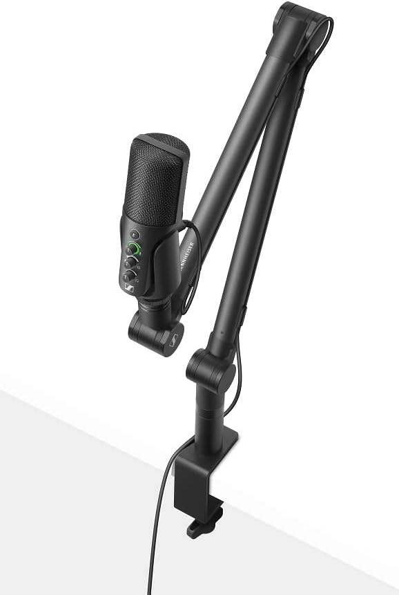 Sennheiser Professional Profile USB Microphone Streaming Set with Boom Arm, 3 m USB-C Cable & Mic Pouch
