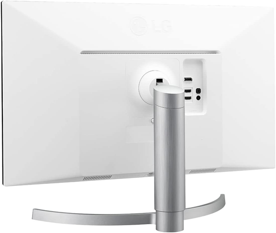LG 27UL650-W Monitor 27' 4K UHD (3840 x 2160) IPS Display, VESA DisplayHDR 400, sRGB 99% Color Gamut, Radeon FreeSync, 3-Side Virtually Borderless Display- White