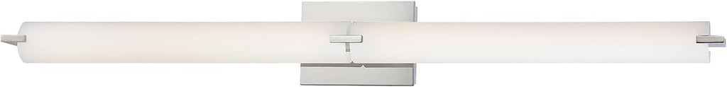 GEORGE KOVACS P5046-077-L Tube LED Vanity Bath Light, 2-Light, 40 Total Watts, 4.75-in H x 39.75-in W, Chrome