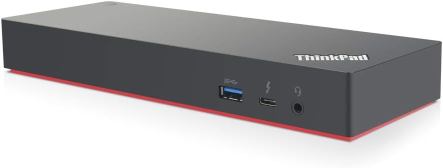 Lenovo ThinkPad Thunderbolt 3 Dock Gen 2 135W (40AN0135) Dual UHD 4K Display Capability, 2 HDMI, 2 DP, USB-C, USB 3.1 with 3 Years Warranty Card