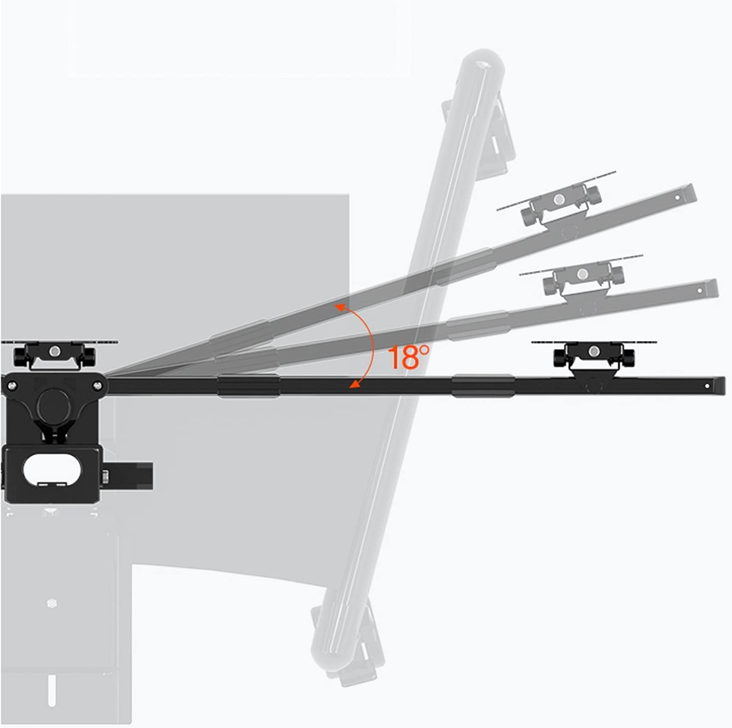 6 Screen Monitor Stand 17'-24'-20' 24'-30' and Monitor Stand with Keyboard and Host Mount Adjustable Heavy Duty Monitor Stand