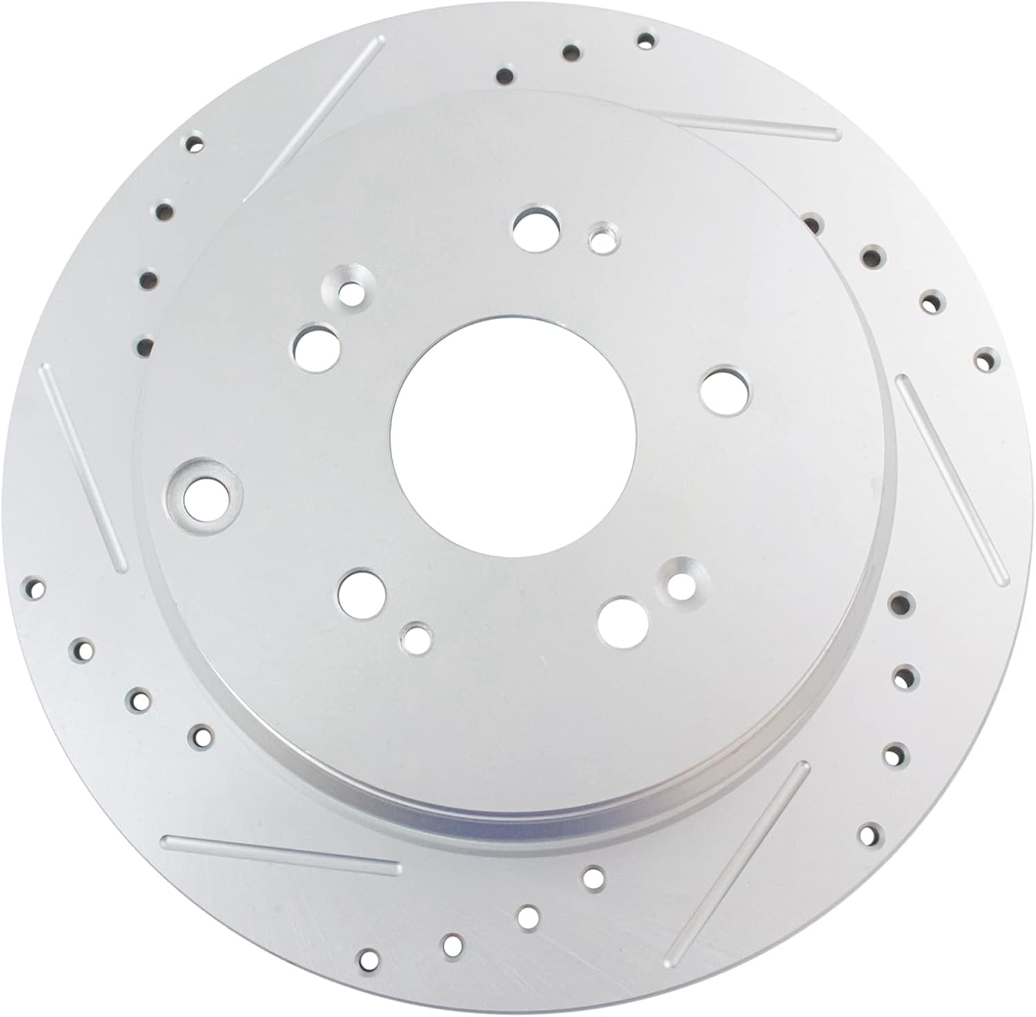 TRQ Performance Front and Rear Brake Rotor Set G Coated Drilled and Slotted Compatible with 2012-2016 Honda CR-V