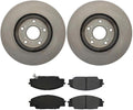 4X Front Brake Kit - Brake Pads and Rotors Kit Automotive Replacement Brake Kits for Acura CSX 2007-2010 for Acura RSX 2002-2006 for Honda Civic 2006-2011