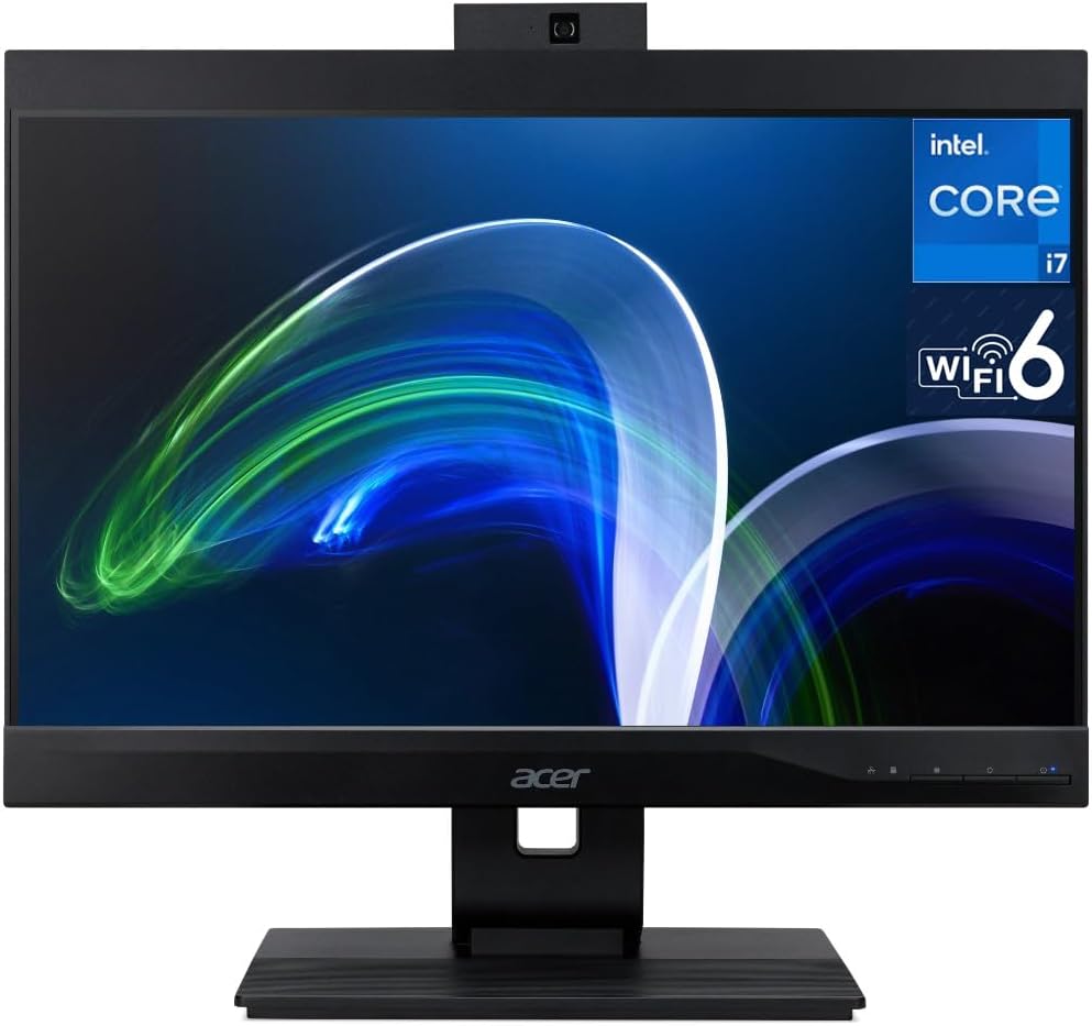 acer Veriton Z4680G-I71170S1 Business All-in-One 21.5' FHD Display (Intel i7-11700, 16GB DDR4, 1TB PCIe SSD, Intel UHD 730, WiFi 6, Webcam, Bluetooth 5.1, Win 11 Pro) (Renewed)