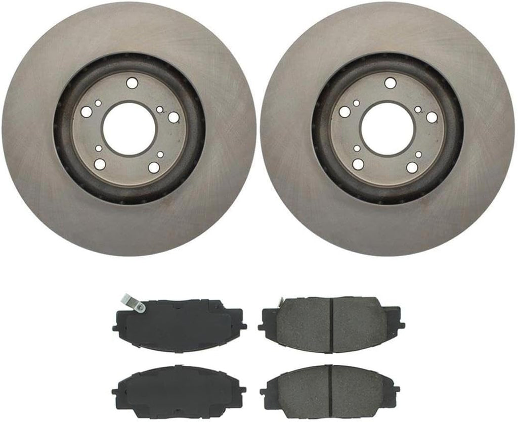 4Pcs Front Brake Kit - Brake Pads and Rotors Kit Automotive Replacement Brake Kits for Acura CSX 2007-2010 for Acura RSX 2002-2006 for Honda Civic 2006-2011