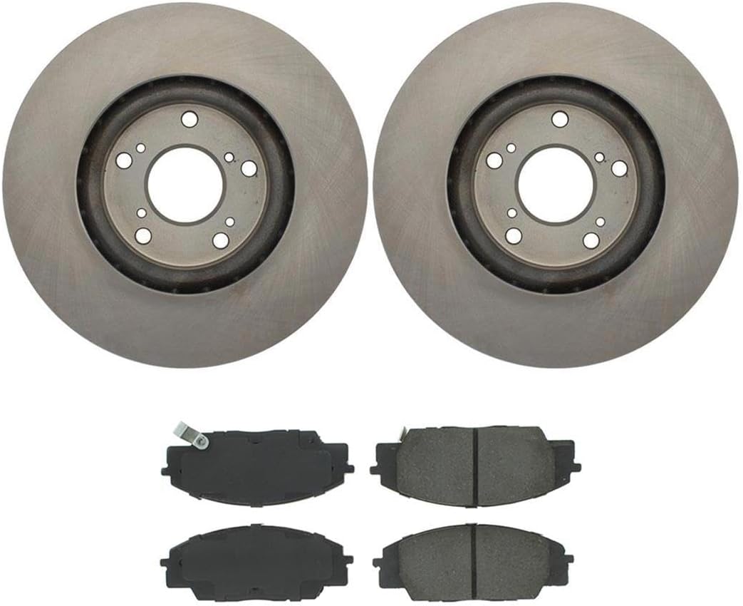 4Pcs Front Brake Kit - Brake Pads and Rotors Kit Automotive Replacement Brake Kits for Acura CSX 2007-2010 for Acura RSX 2002-2006 for Honda Civic 2006-2011