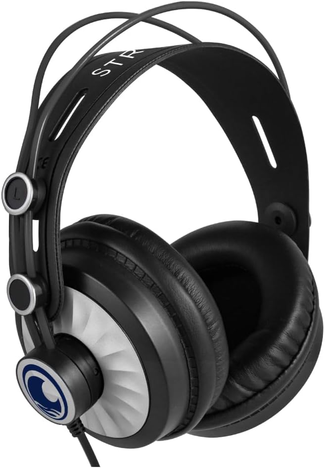 Rode NT1 Signature Series Condenser Microphone (White) with AI-1 USB Audio Interface, On-Stage MS7701B Boom Microphone Stand and Cans50 Studio Headphones
