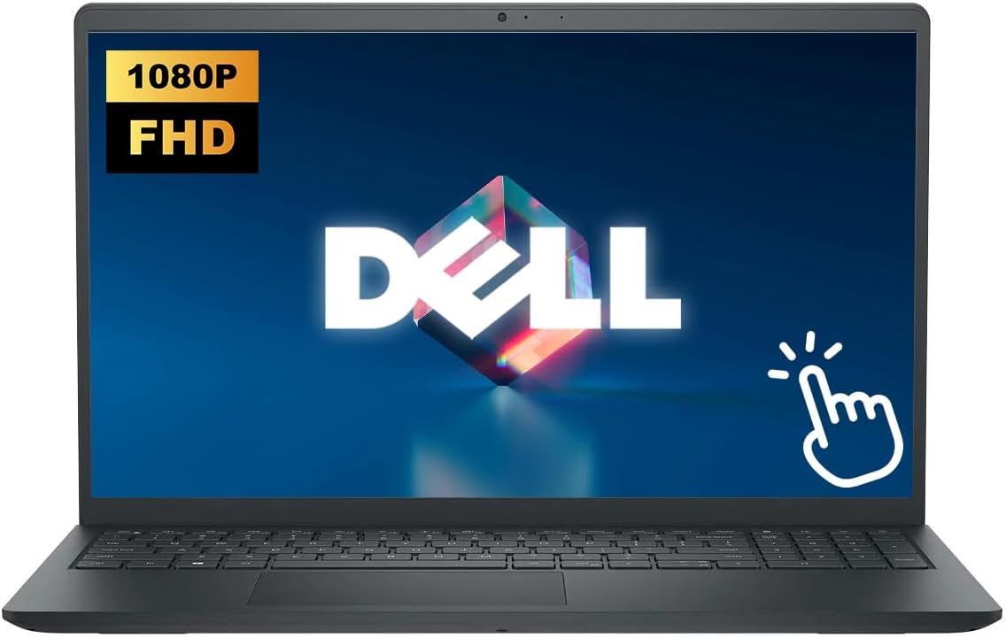 Dell Touchscreen 15.6' Business Laptop Computer, 16GB RAM 512GB Storage (256GB SSD+256GB Docking Station Set), AMD Ryzen 7 7730U (8-Core), FHD Display, Windows 11 Home, Black