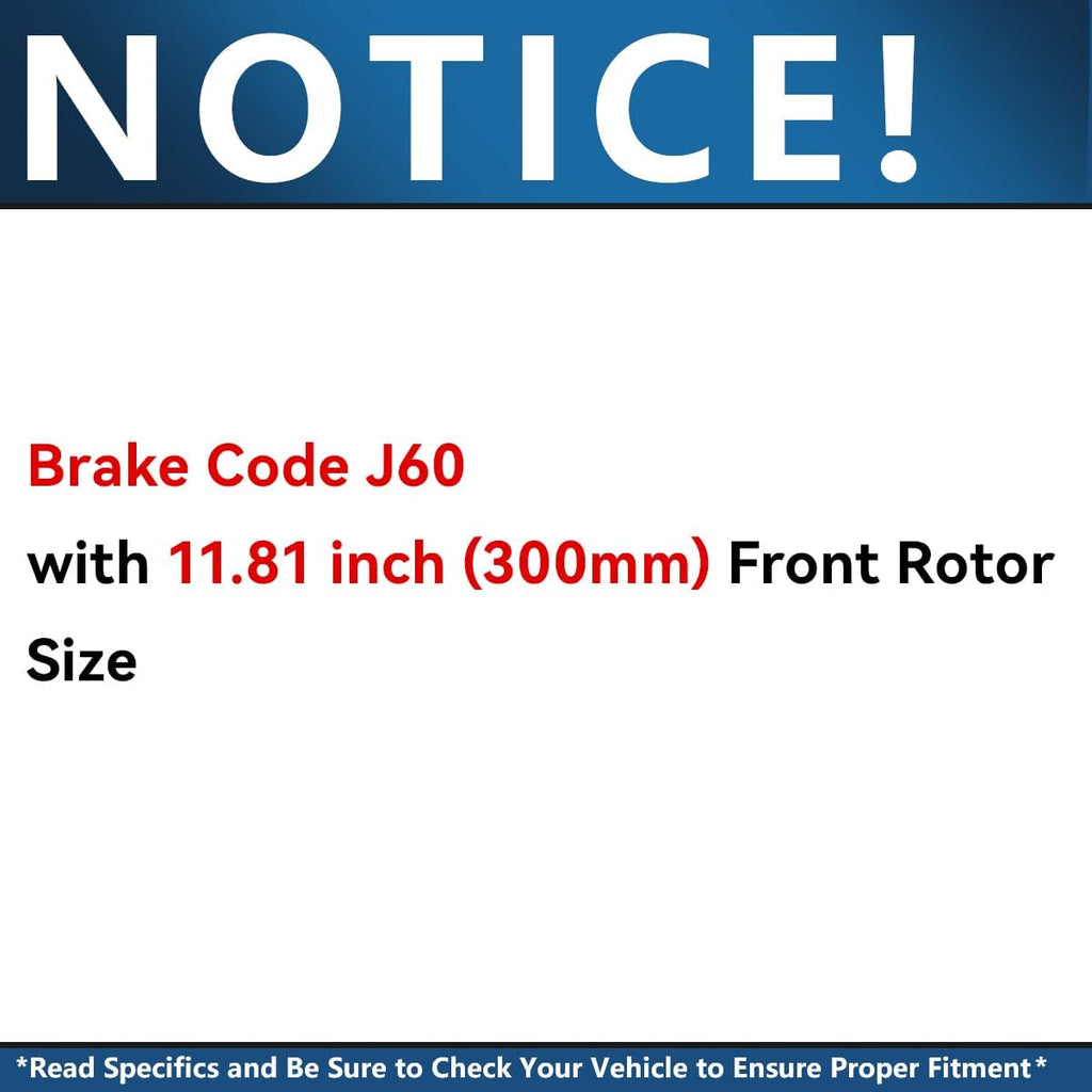 Detroit Axle - Front Brake Kit for Buick LaCrosse Regal Sportback TourX GMC Terrain Chevrolet Equinox Malibu, Disc Brake Rotors Ceramic Brake Pads w/Hardware Replacement : 11.81 inch Front Rotor