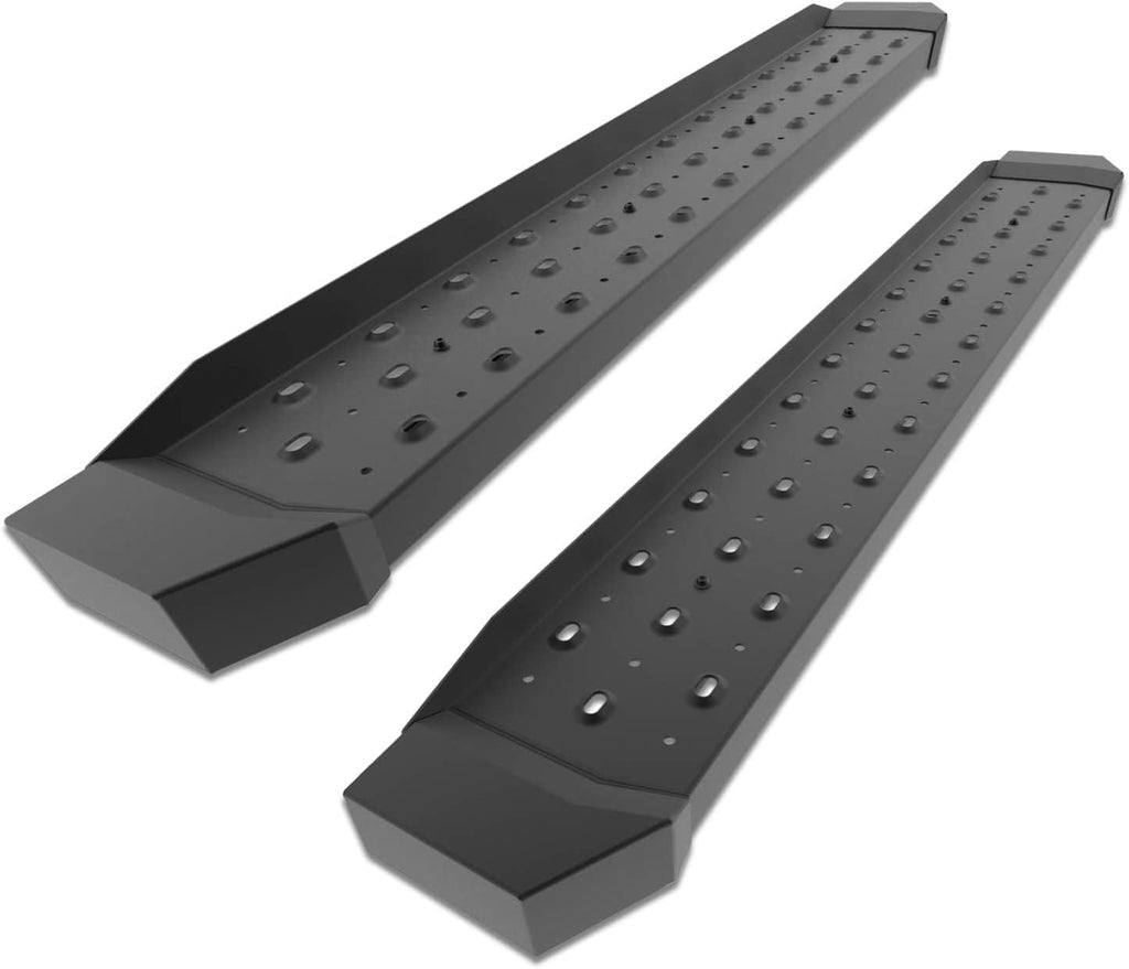 TAC 6.5' Running Boards Fit 1999-2016 Ford F250/F350/F450/F550 Super Duty Regular Cab Truck Pickup Utility Black Rattler Steel Running Boards Side Steps Nerf Bars Rail Rocker Panel Off Road (2PCS)