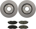 Front Brake Pads and Rotors Kit, (Set of 3) Automotive Replacement Brake Kits Dwvksz, for Honda Civic 1.8L 2006-2011