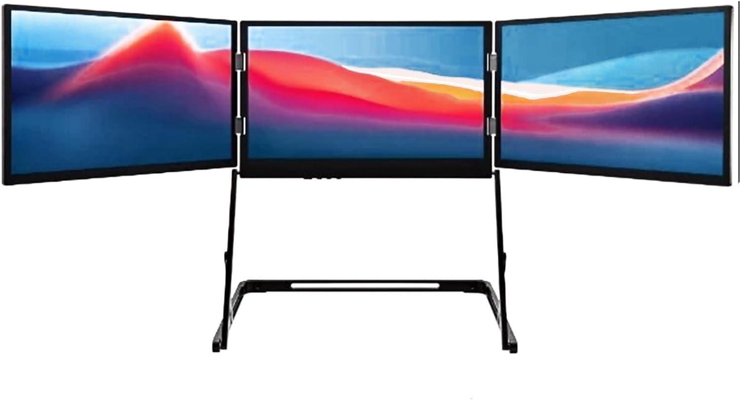 Laptop dual monitors, monitor extender, portable laptop screen extender, 15.6-inch Full HD portable monitor for efficient multi-screen collaboration, perfect for business trips or working from home.