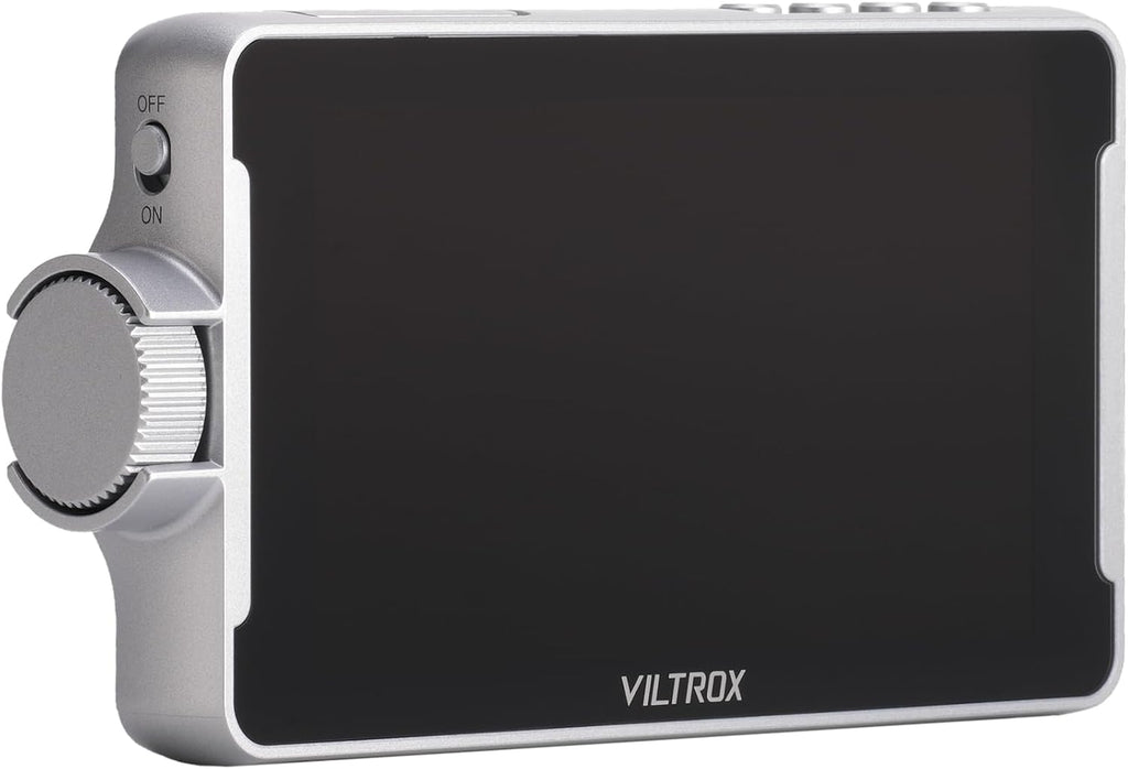 VILTROX 5.5 Inch Portable On-Camera Monitor, 4K Touchscreen HDMI Video Field Monitor, 1920×1080 Wide Viewing, Sunshade Hood, HDMI in and outputs, 3D LUTs (White)