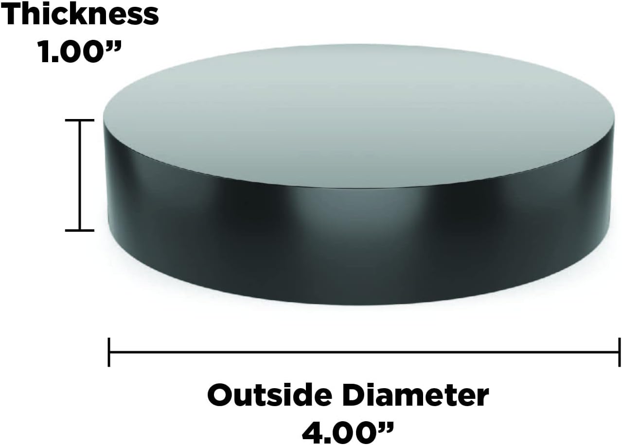 Isolate It: Sorbothane Vibration Isolation Circular Pad 50 Duro (1' Thick 4' Dia.) - 4 Pack