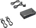 Dual Monitor KVM Switch 2 Port 8K@60Hz 4K@144Hz HDMI+DP USB 3.0 Switch Extended Display 2 Monitors 2 Computers(EU Power Plug)