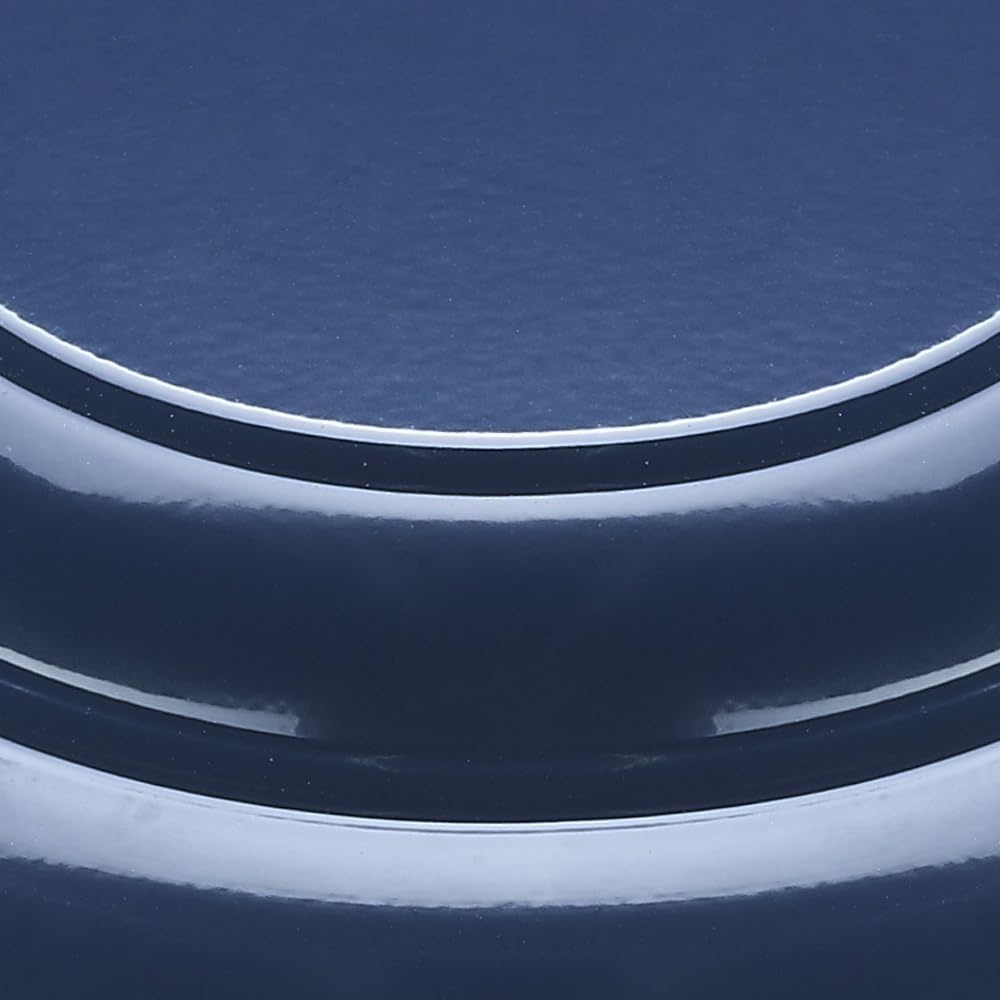 Golden Lighting Duncan 14' Flush Mount in Chrome with Matte Navy- Flush Mount Ceiling Light, Ceiling Light Fixture
