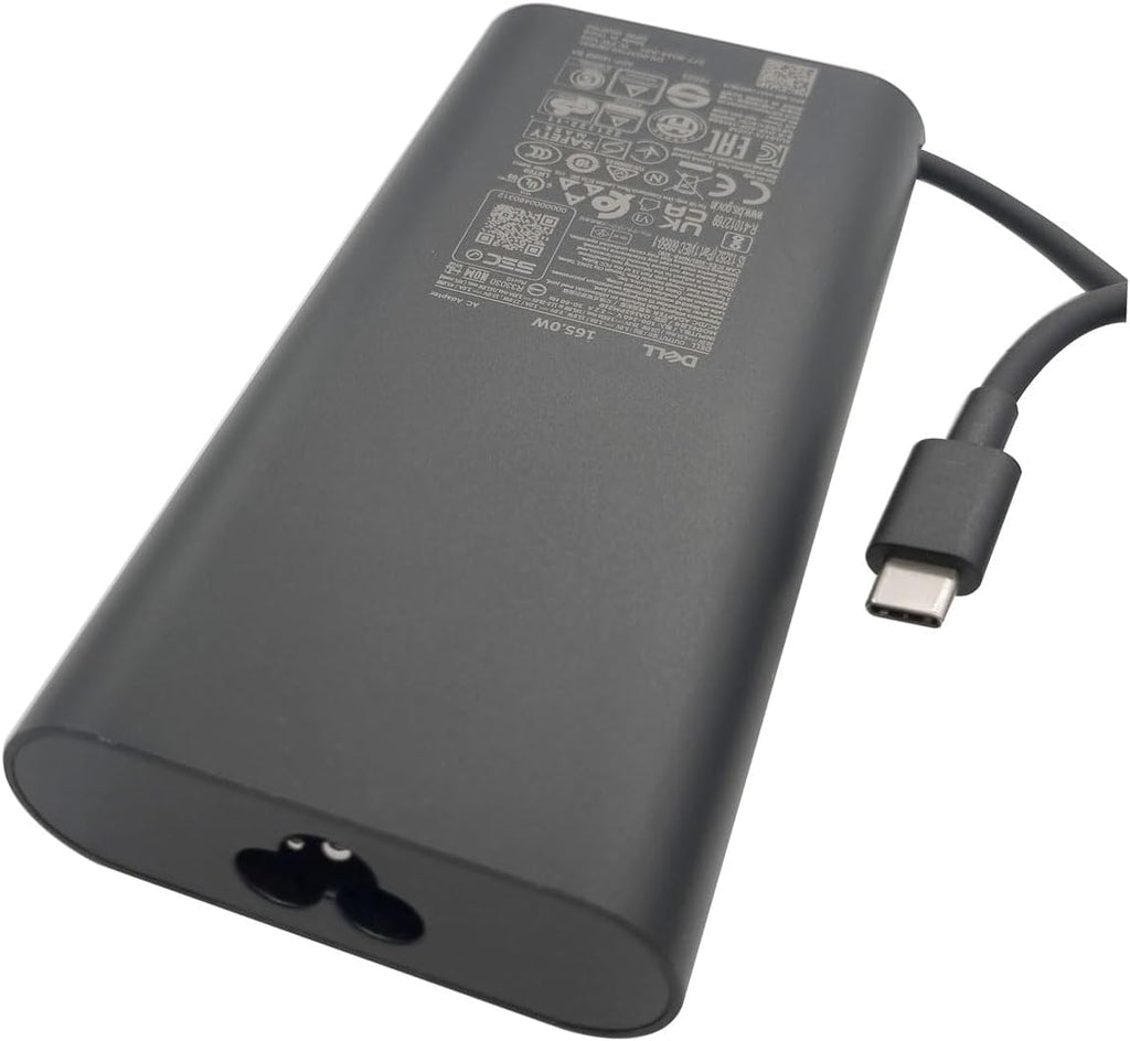 Dell Laptop Charger 165W Watt USB Type C AC Power Adapter - M9TG5,GXFW2,N86KM - HA165PM210,DA165PM210,LA165PM210