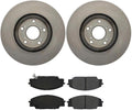 Front Brake Pads and Rotors Kit, (Set of 3) Automotive Replacement Brake Kits Dwvksz, for Honda Civic 2.0L 2006-2011, for Acura CSX 2.0L 2007-2010, for Acura RSX 2.0L 2002-2006