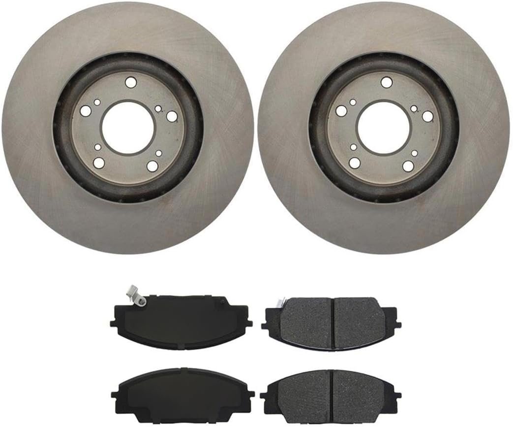 Front Brake Pads and Rotors Kit, (Set of 3) Automotive Replacement Brake Kits Dwvksz, for Honda Civic 2.0L 2006-2011, for Acura CSX 2.0L 2007-2010, for Acura RSX 2.0L 2002-2006