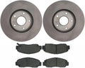 Front Brake Pads and Rotors - Automotive Replacement Brake Kits for Honda Accord 3.0L 2003-2007, for Honda Civic 1.8L 2006-2011, for Acura CSX 2.0L 2006-2011
