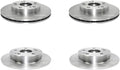 Brake Rotors Brakes and Rotors Kit Front and Rear Automotive Replacement Brake Rotor Parjanyay Set of 4 for Honda Civic 2006-2011