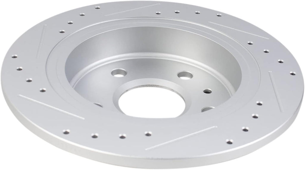 TRQ Performance Front and Rear Brake Rotor Set G Coated Drilled and Slotted Compatible with 2012-2016 Buick LaCrosse 2011-2016 Regal 2013-2015 Chevrolet Malibu 2016 Malibu Limited