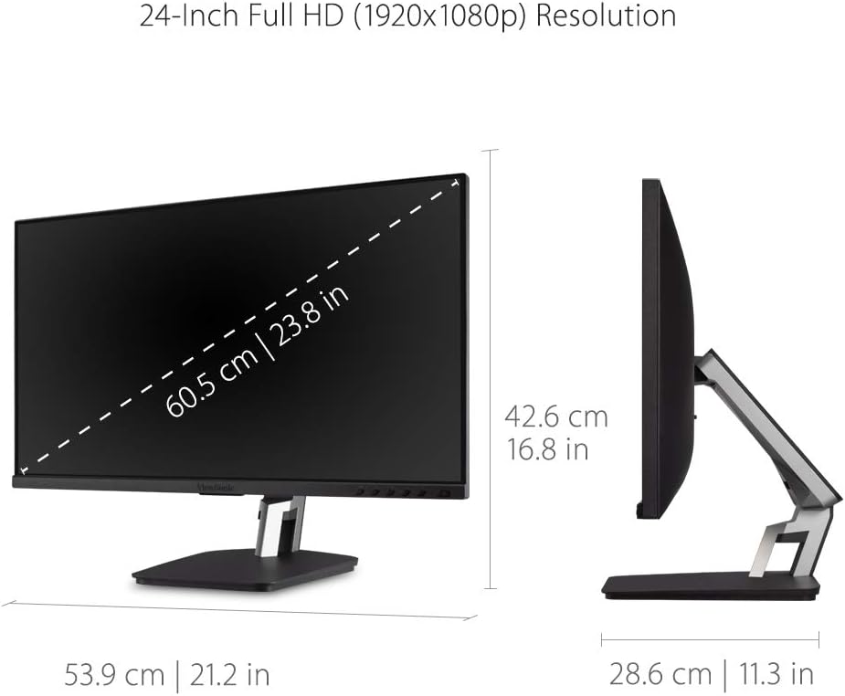 ViewSonic TD2455 24' 1080p IPS 10-Point Multi Touch Screen Monitor (Renewed)